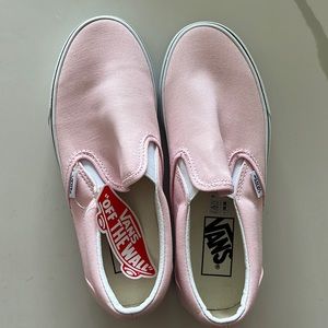 NEVER WORN!! Light BARBIE baby pink vans, Size 6.5!